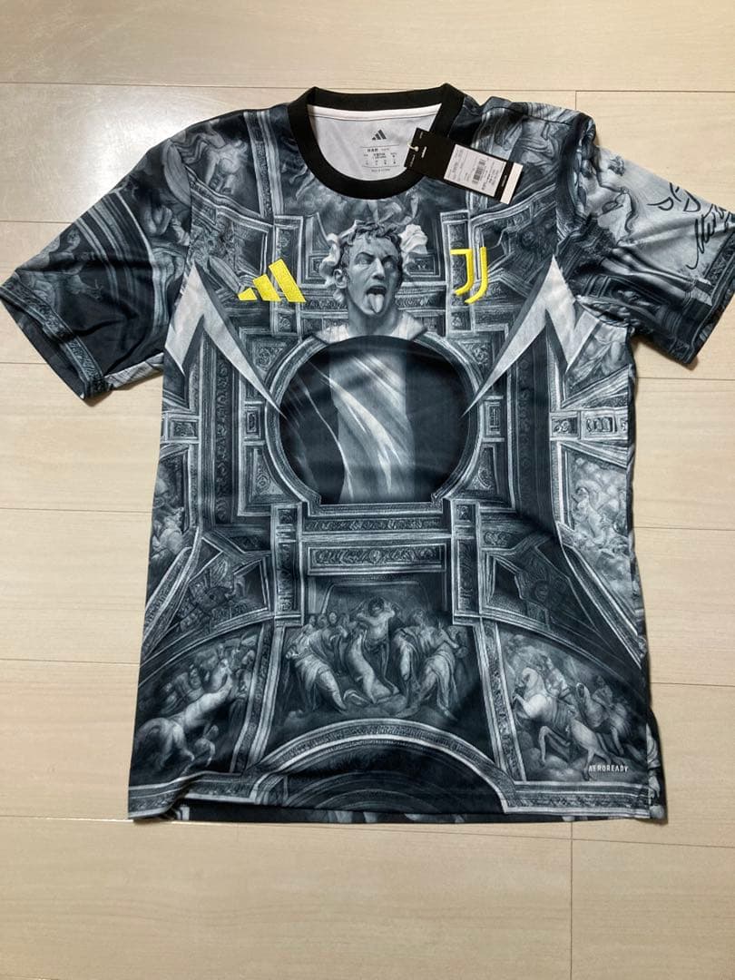 新品未使用タグ付き】ユベントス25-26プレマッチジャージー デルピエロ