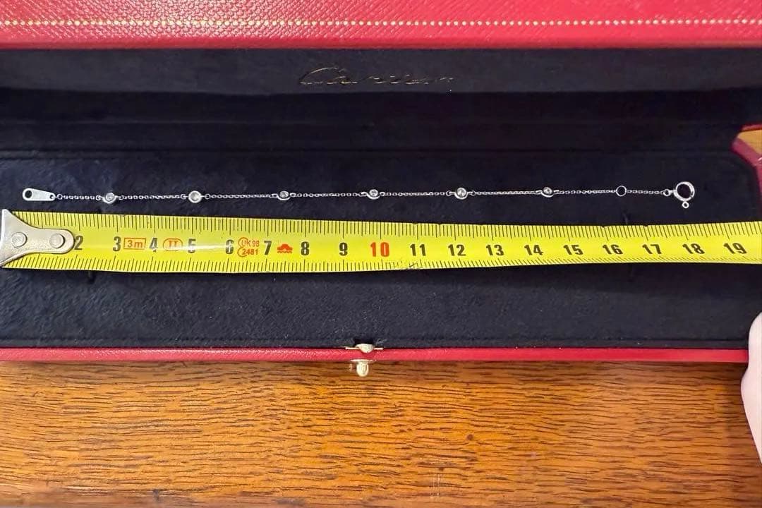 ステーションブレスレット　k18wg 0.27ct