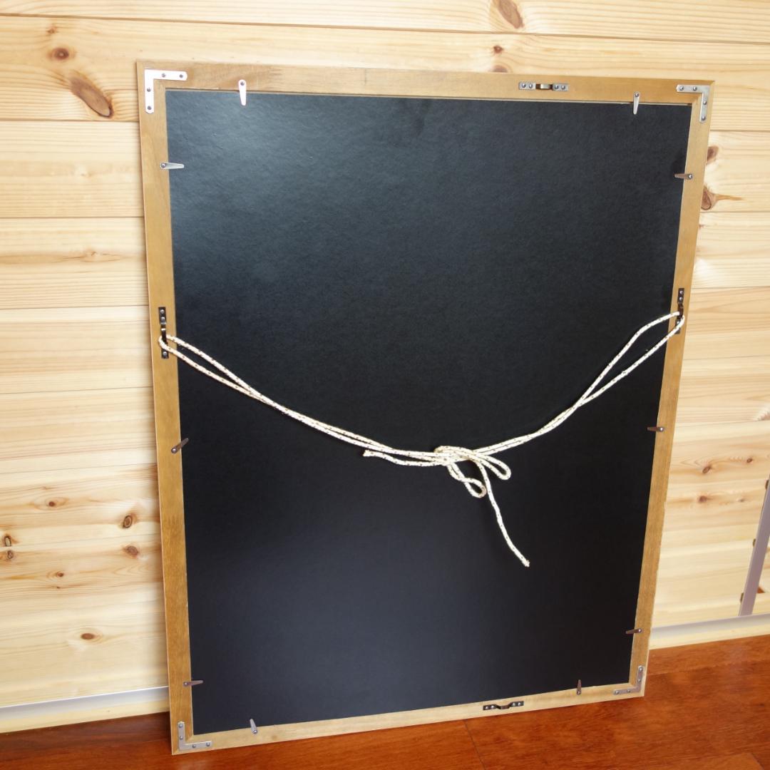 大型 72㎝×56㎝ カナディアンロッキー CMH スキー 版画・額縁