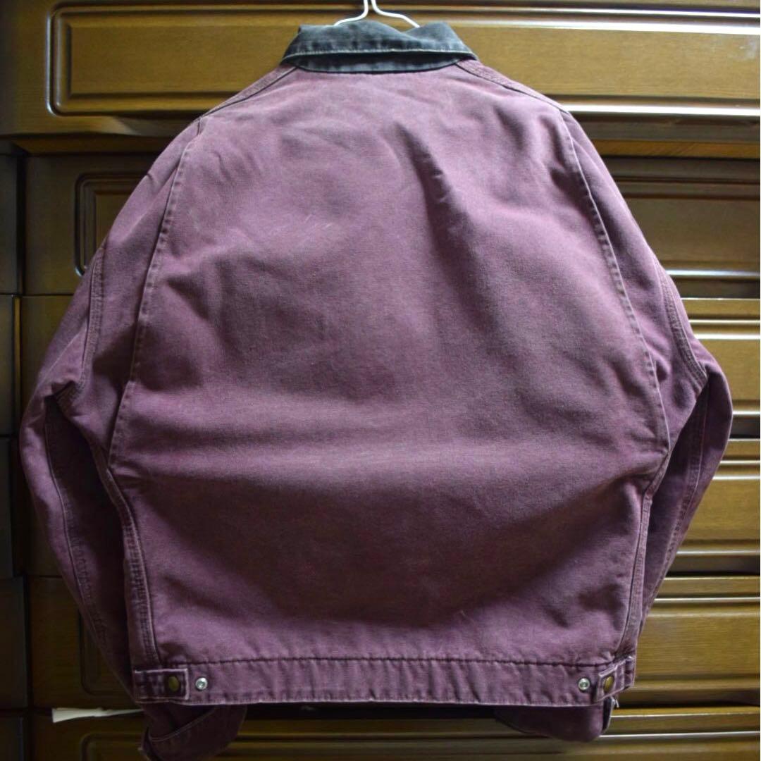 レアカラー 90s USA製 カーハート デトロイト ジャケット バーガンディ