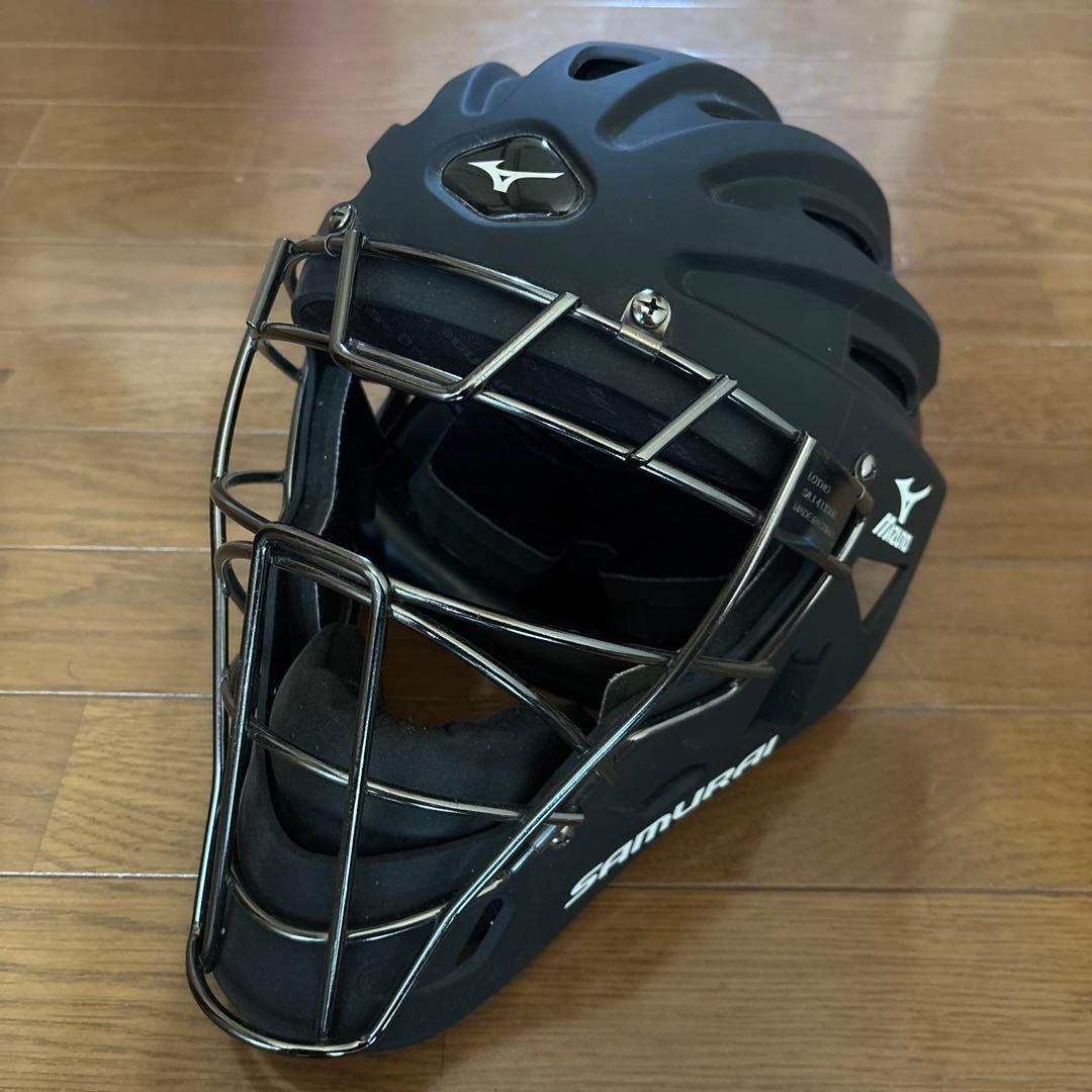 MIZUNO 阿部慎之助モデル SAMURAI ホッケー型キャッチャーマスク 阿部慎之助 Mizuno SAMURAI キャッチャーマスク＆プロテクターセット
