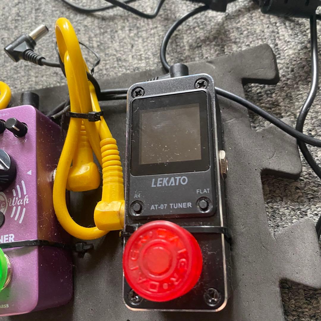 コンパクトエフェクターボード。ボリュームペダル 歪み チューナー ワウ