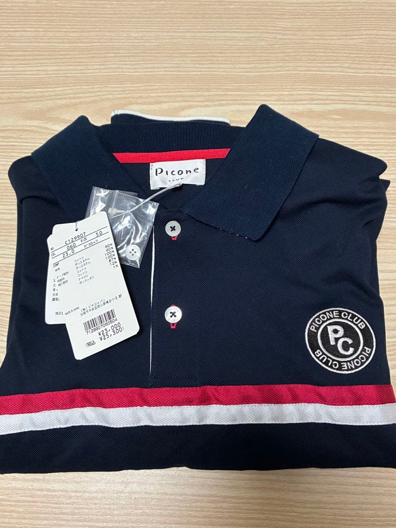 Picone ネイビー 長袖ポロシャツ 50 picone club - 長袖ポロシャツ | ネイビー | メンズ | ゴルフウェア