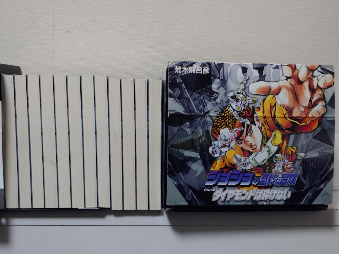 ジョジョ文庫版1〜6部全50巻セット BOX・ポストカード付（やや傷・汚れあり）