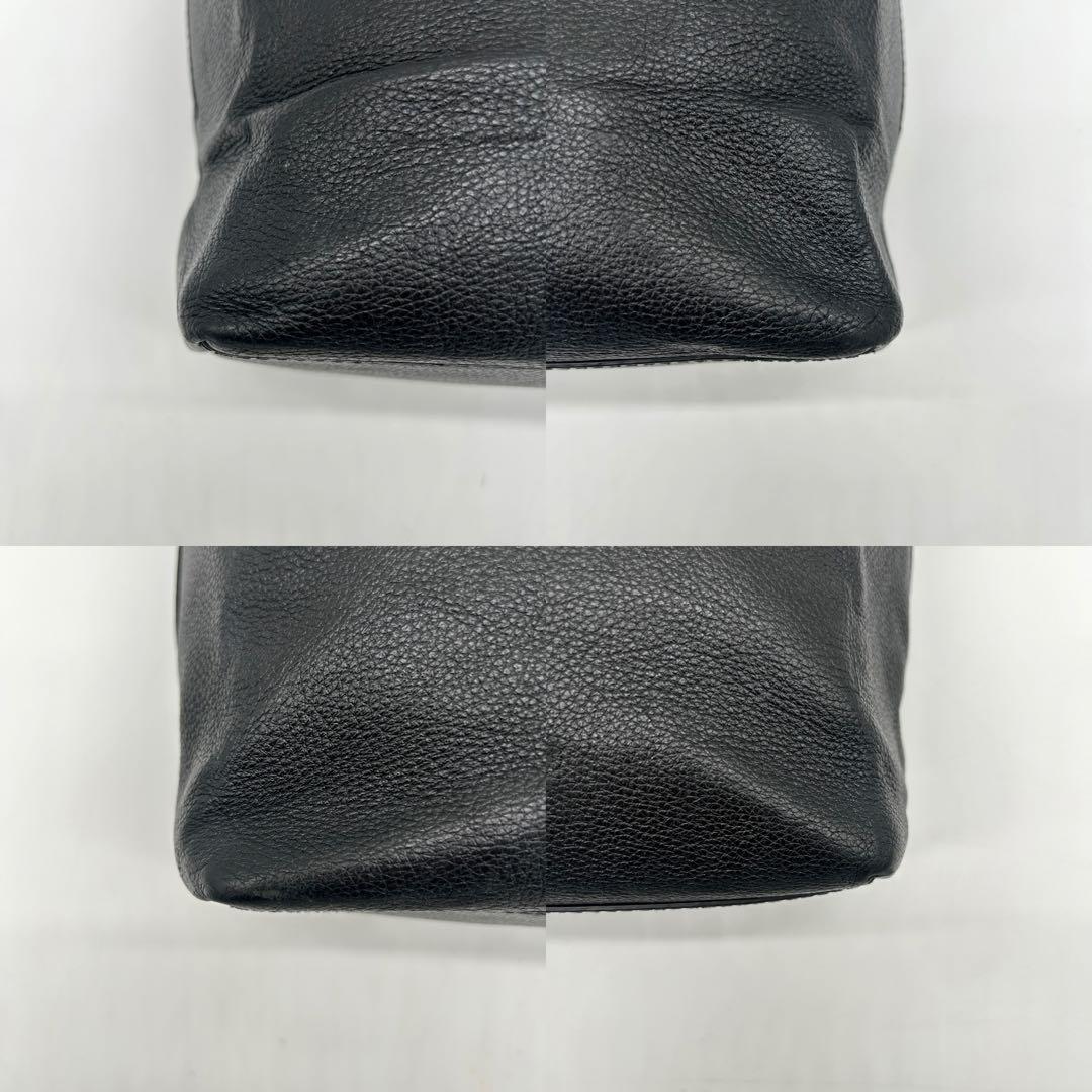 美品】バレンシアガ ノースサウス ショッピングトートバッグ レザー 黒