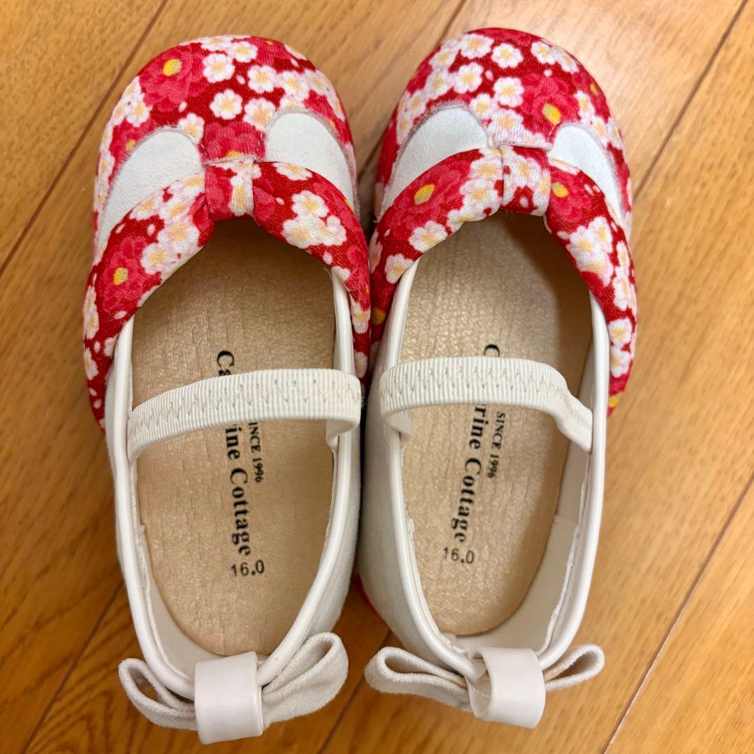 草履風スリッポン 七五三 下駄風 16cm 16.5cm 靴 キャサリンコテージ