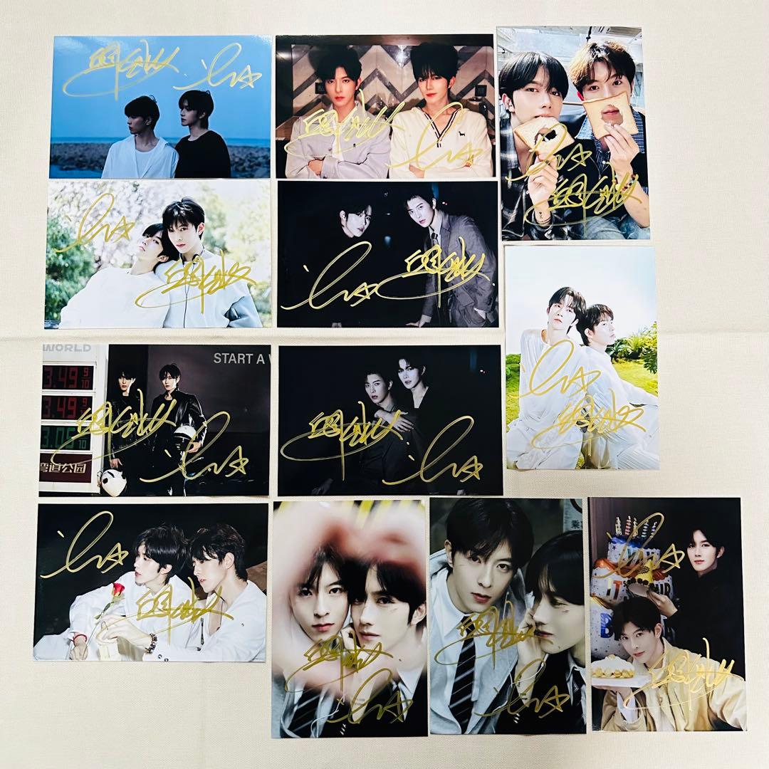 黄星 邱鼎杰 中国初ABO BLドラマ宣伝直筆サイン専用ページ