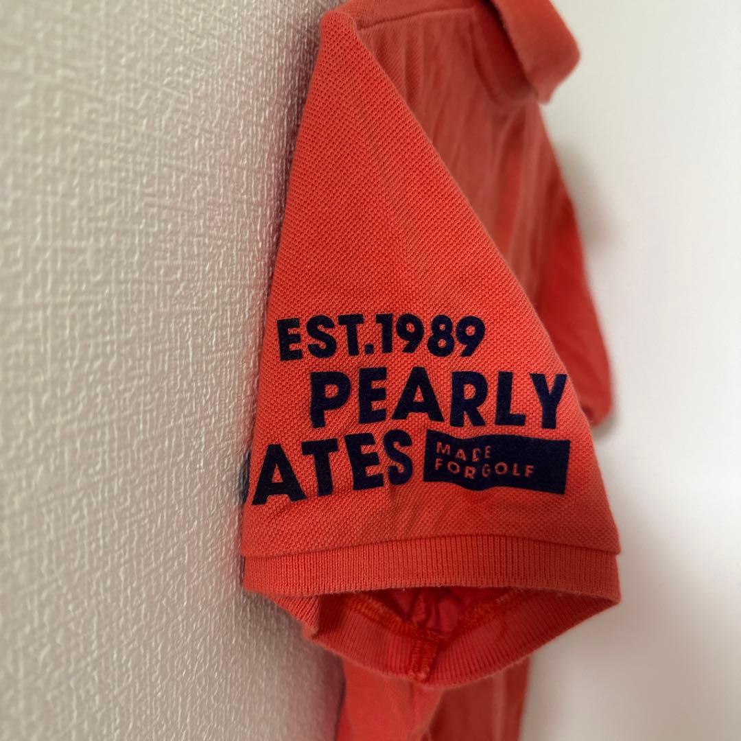 PEARLY GATES ポロシャツ オレンジ パーリーゲイツ サイズ1 - メルカリ