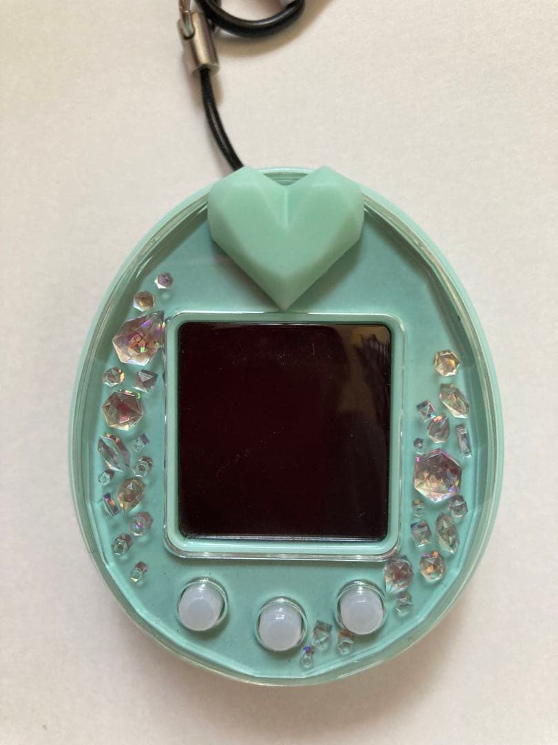 たまごっちP's(ピース) グリーン たまデコピアス ストラップ付き