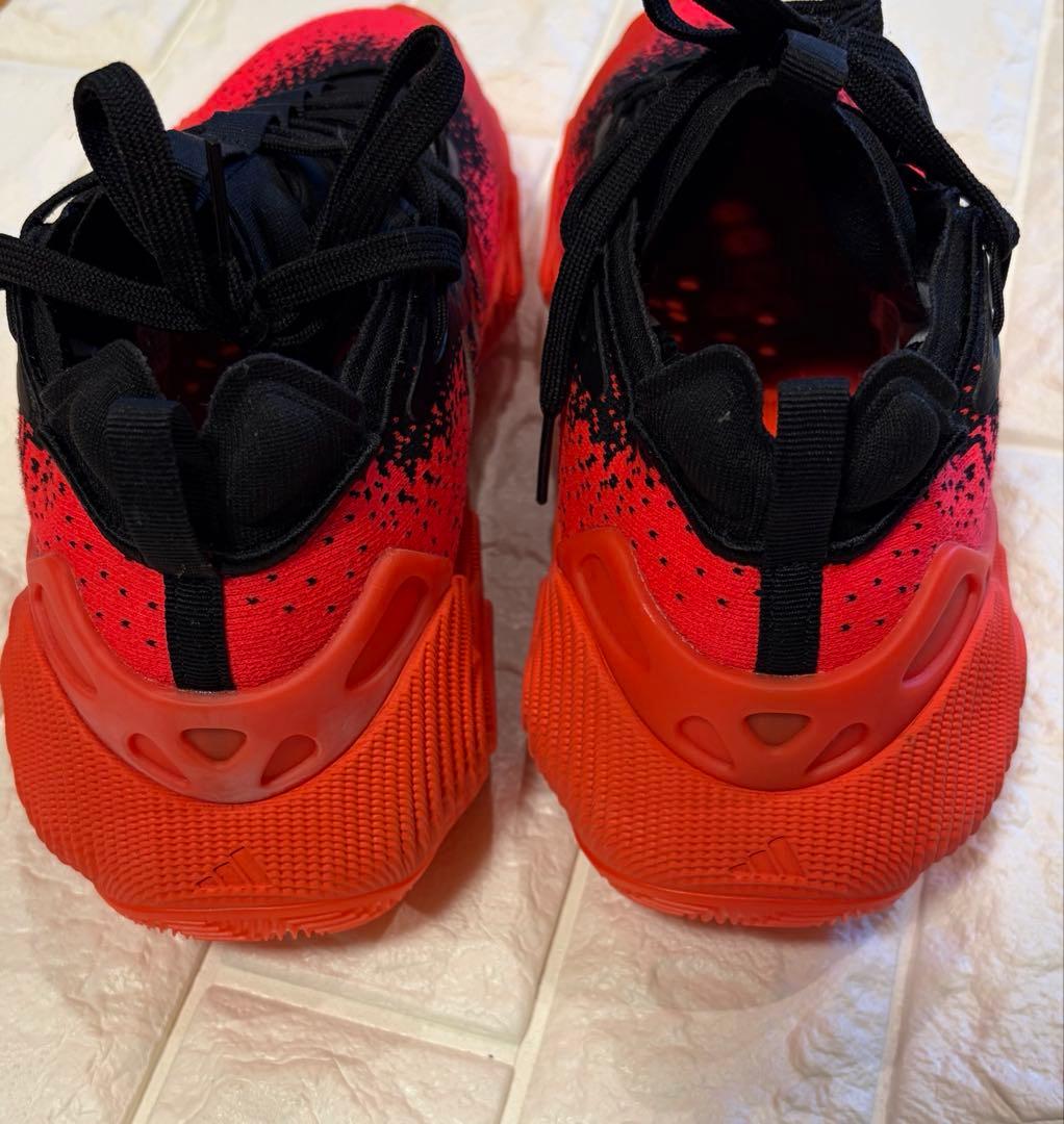 adidas トレイヤング3 レッド　25.5cm バスケシューズ