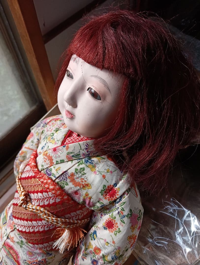 市松人形恐怖怪奇現象祟り供養魂入り昭和20年〜30年代後半頃身長