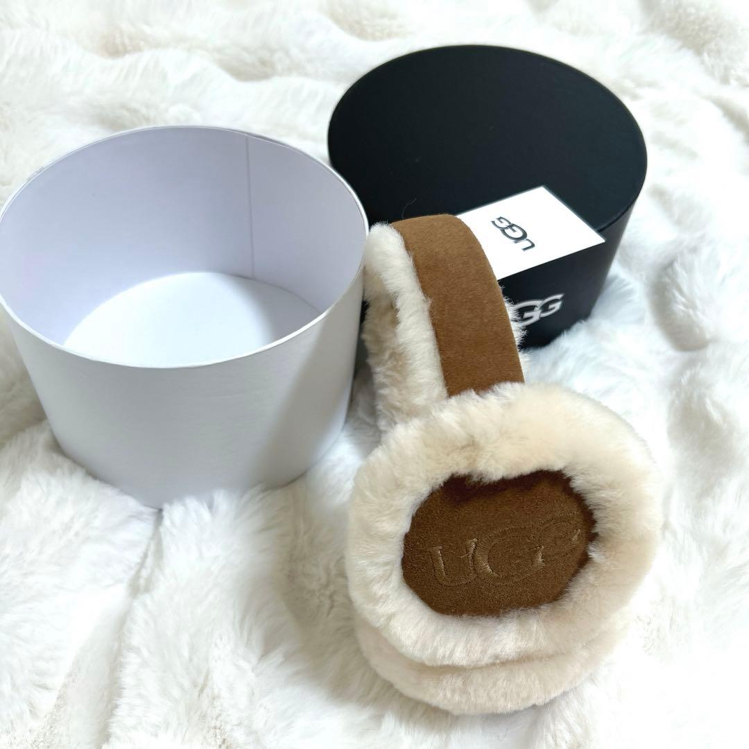 正規品【新品タグ付き】UGG アグ シープスキン イヤーマフ チェス