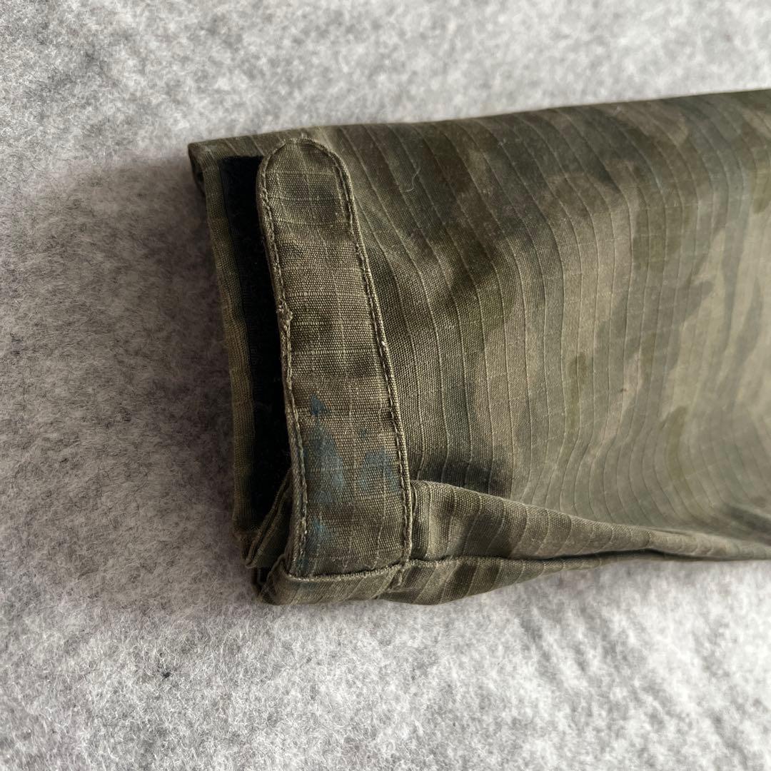 迷彩柄 リップストップ ドローコード フーディー ジャケット テック系