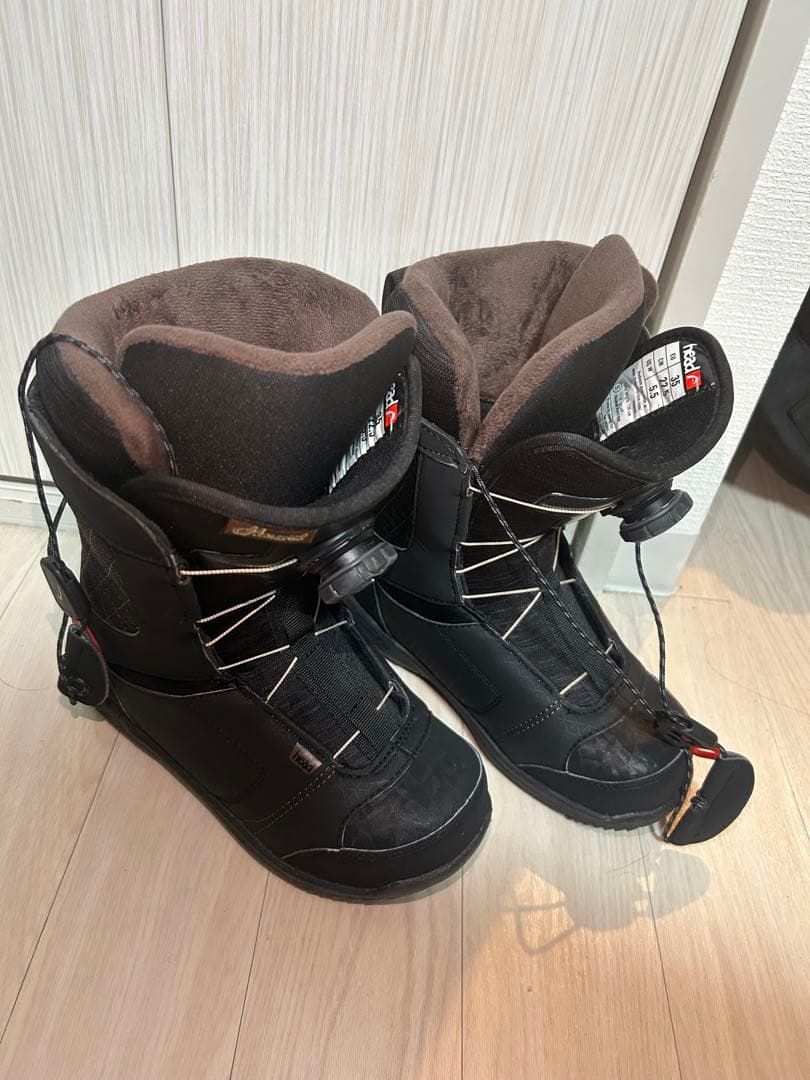 HEAD スノーボードブーツ 22.5cm レディース／ジュニア可 BOA 美品