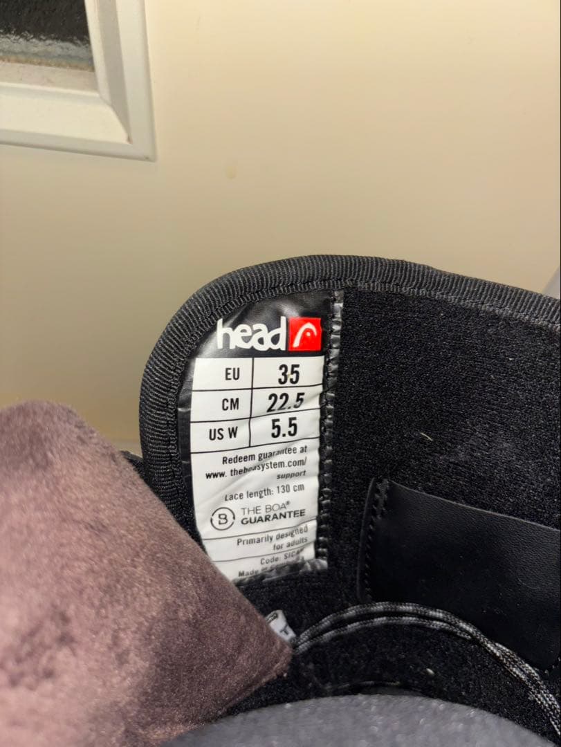 HEAD スノーボードブーツ 22.5cm レディース／ジュニア可 BOA 美品