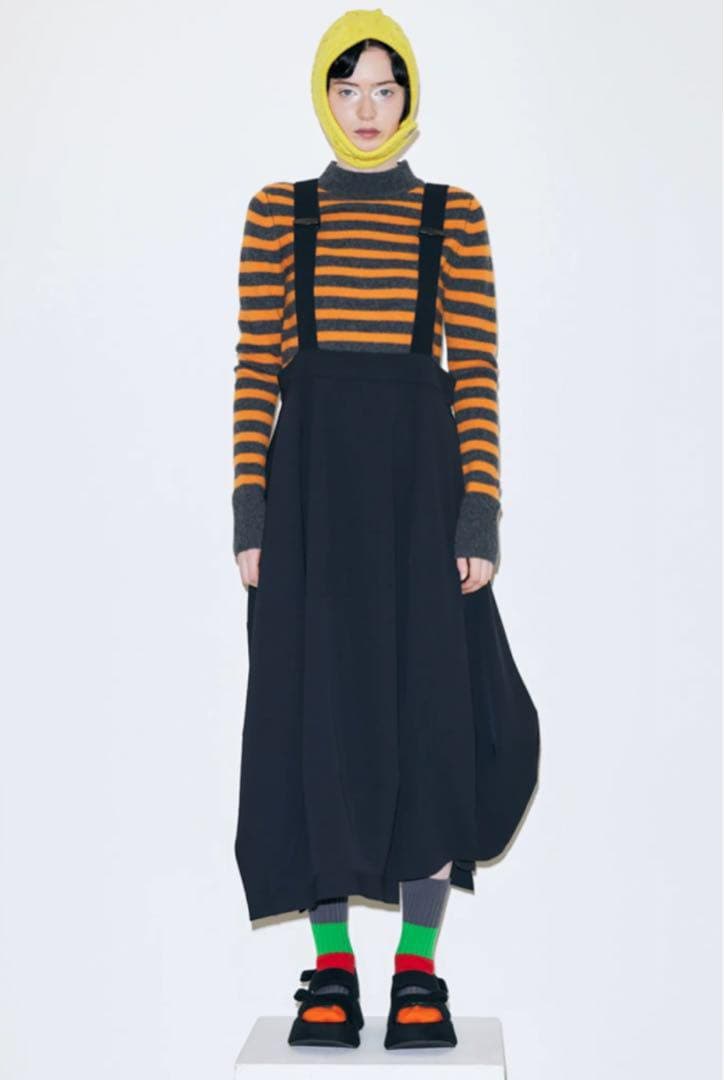 nagonstansツイル サスペンダースカート ウール調 サスペンダー スカート（6479WY72023） | TO B