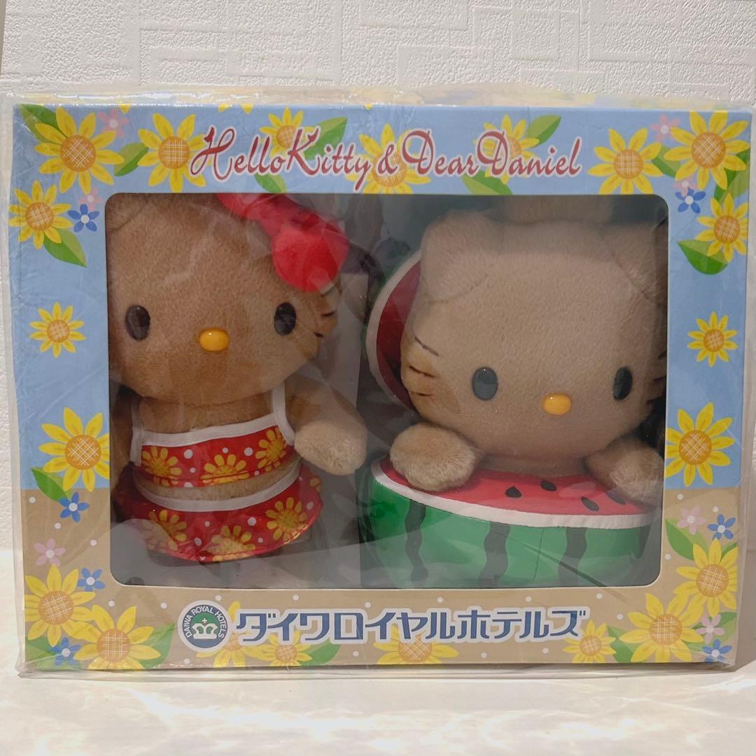 ダイワロイヤルホテルズ ハローキティ&ダニエル ぬいぐるみ 日焼け