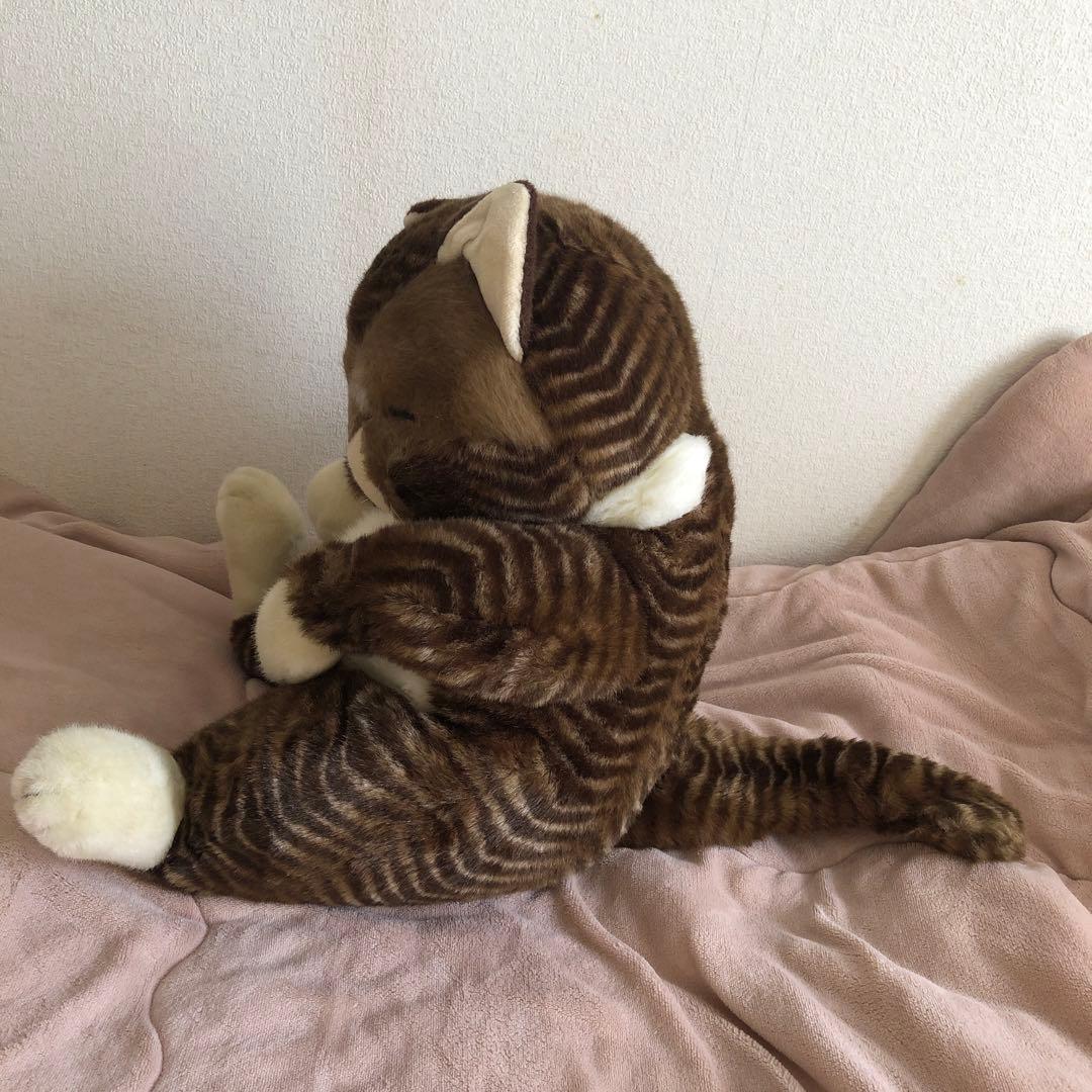 オリエンタルトーイ　ジョリーマンマ　特大　眠り猫ぬいぐるみ　紙タグ有　中古品