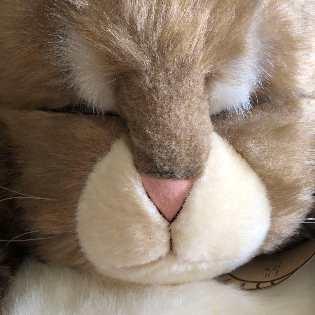 オリエンタルトーイ　ジョリーマンマ　特大　眠り猫ぬいぐるみ　紙タグ有　中古品