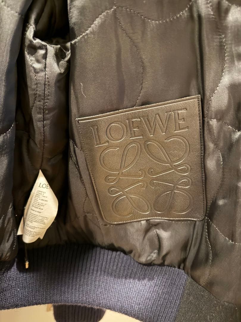 LOEWE ロエベ ウールニットバック ジップ ボンバージャケット サイズ50