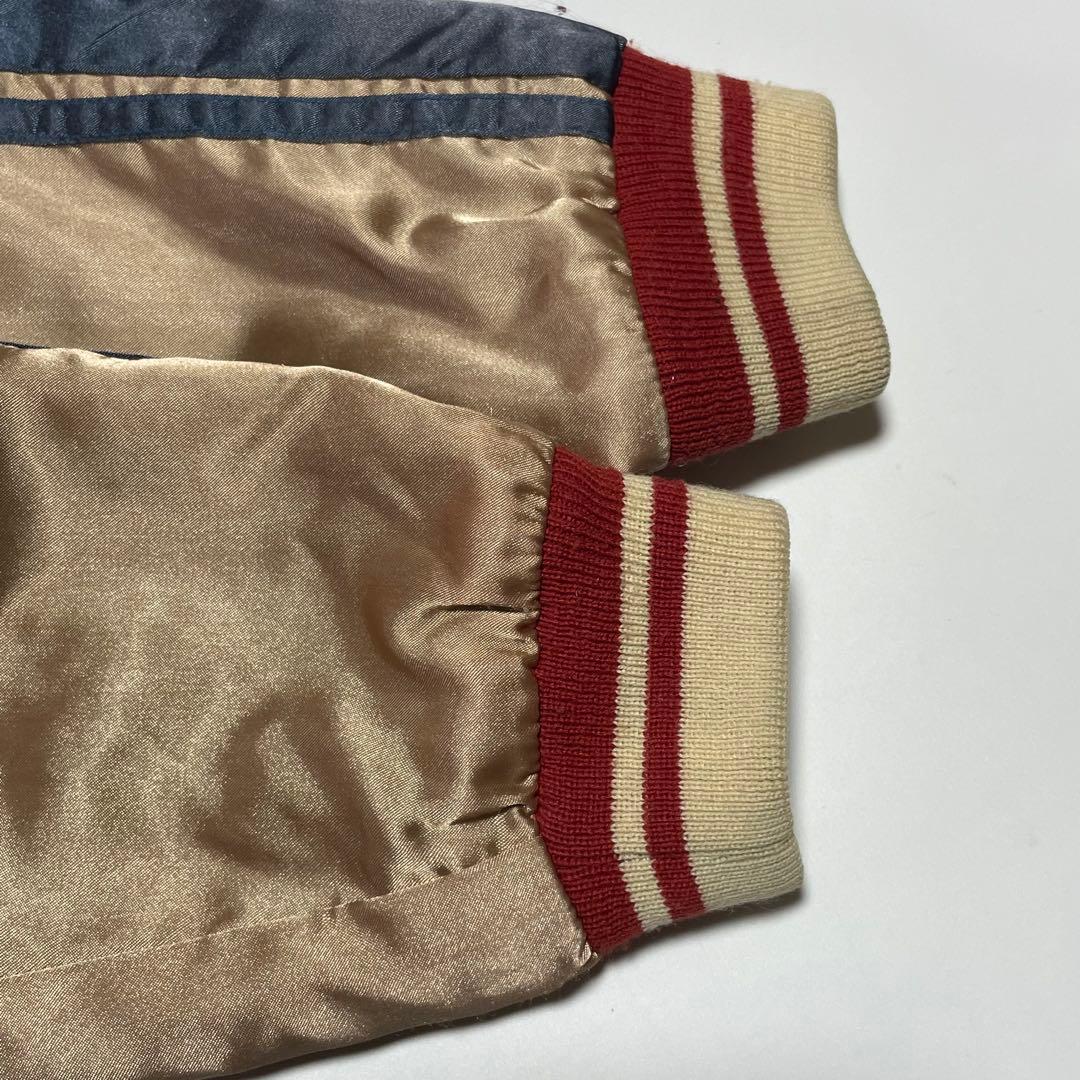 美品 テーラー東洋 スカジャン M品番 髑髏 スカル 鷹 刺繍