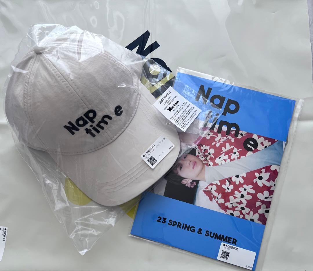 Naptime naptime ナイロンCAP IVORY