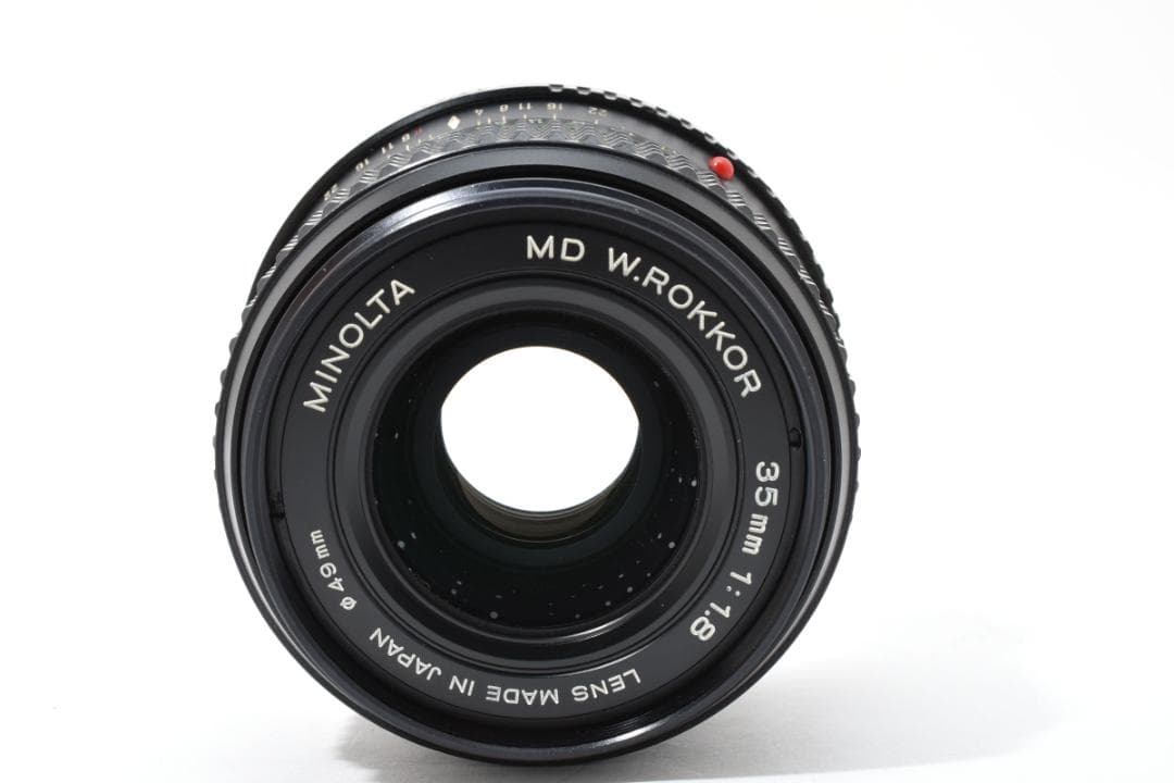 良品】ミノルタ MD W.Rokkor 35mm F1.8 レンズ #320 - メルカリ