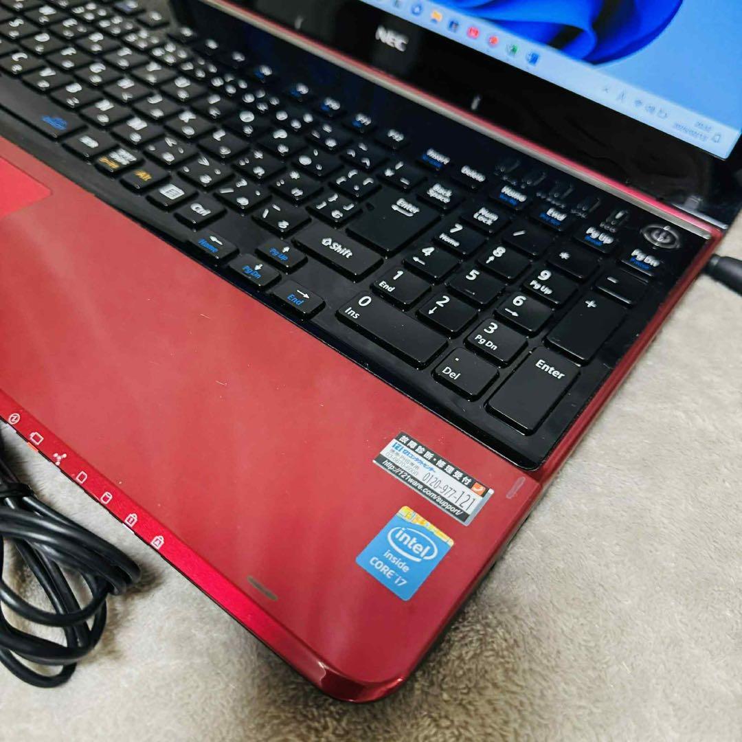 S243 NECノートパソコン i7メモリ8G高速Windows11オフィス付き - メルカリ