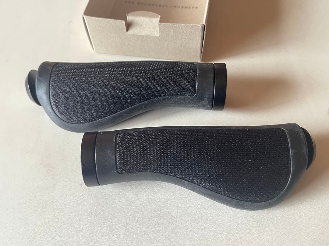 ブルックス ERGON製 エルゴノミクスグリップ×BROOKS ラバーグリップ BROOKS ERGONOMIC RUBBER GRIP BLACK | BROMPTON J