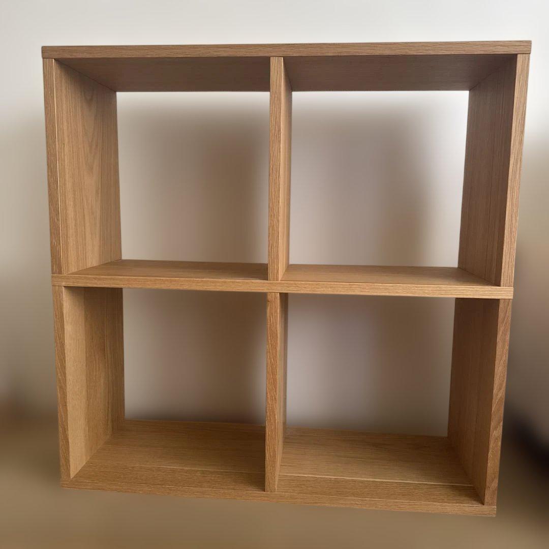 無印良品 スタッキングシェルフ 2×2 オーク スタッキングシェルフ・追加2段・オーク材 | 無印良品