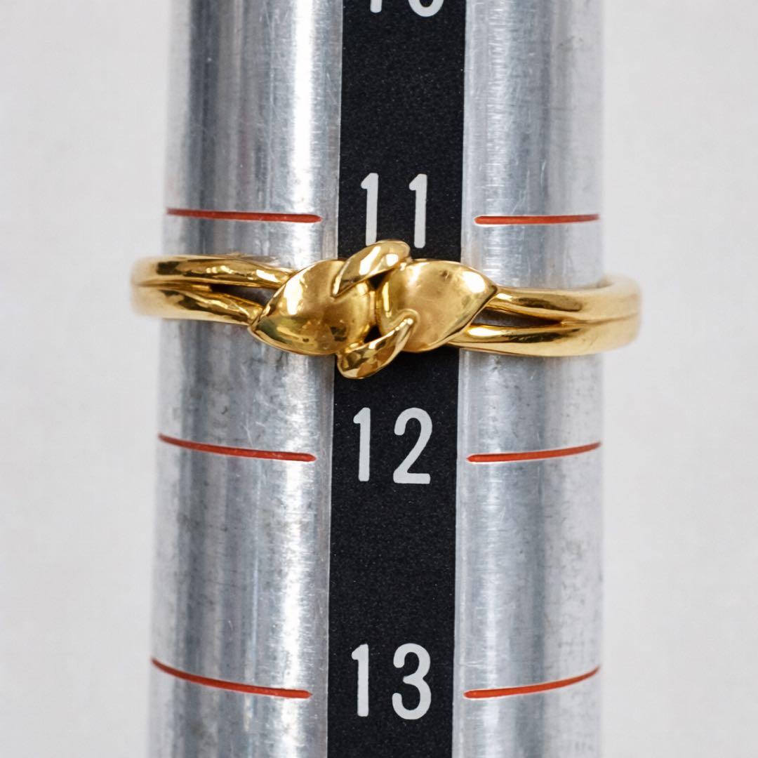 K18 ノットデザイン リング 11.5号 約1.34g 18金無垢 - メルカリ