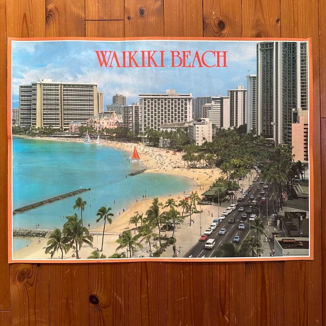 超レア70sオリジナルビンテージHawaiiハワイワイキキビーチフォトポスター Amazon.com: Fly Hawaiian Air - Hawaii Women on the Beach