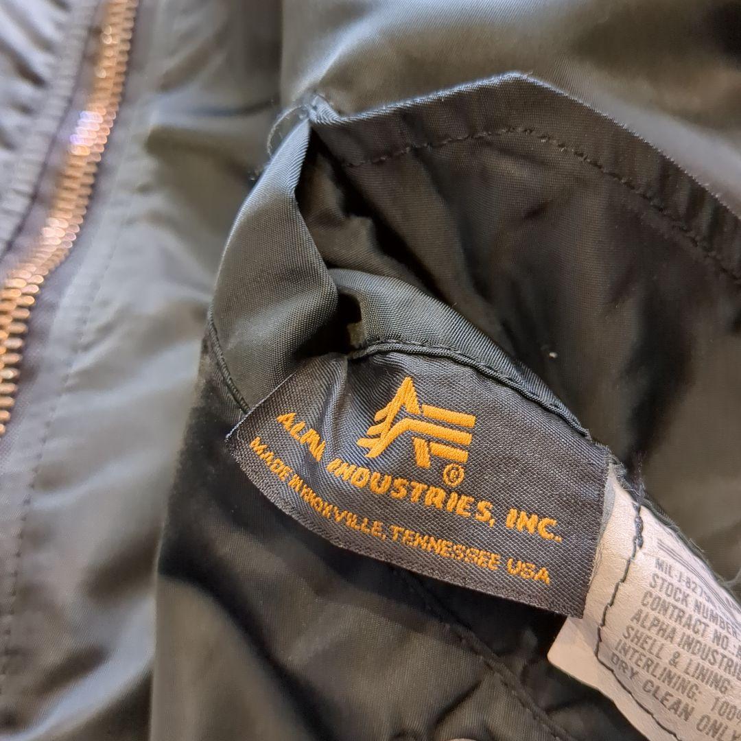 ケ*ャ様 90年代 00年代 美品 ALPHA アルファ МA1 ブラック アメ