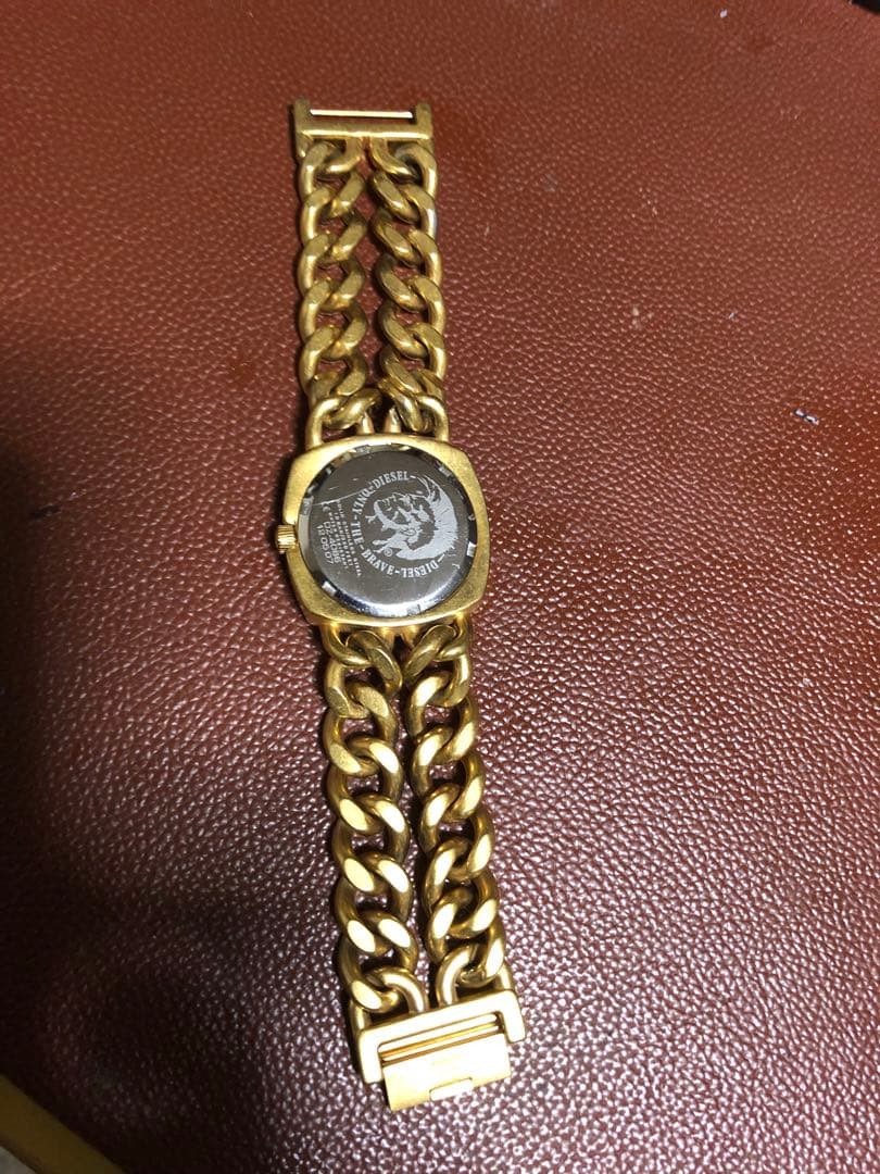 ディーゼル 腕時計 DZ-4086 チェーンベルト 電池交換済み 稼働品