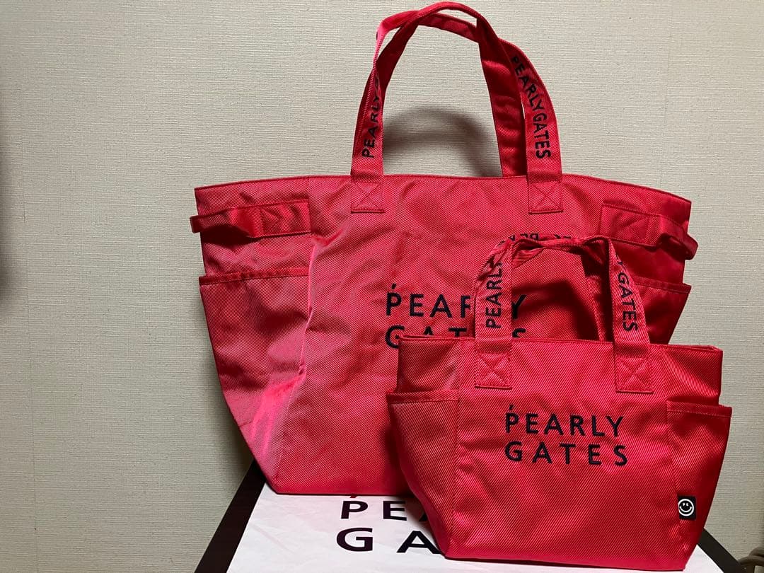 パーリーゲイツ カートバッグ ロッカーバッグ 定番モデル ピンク 2点