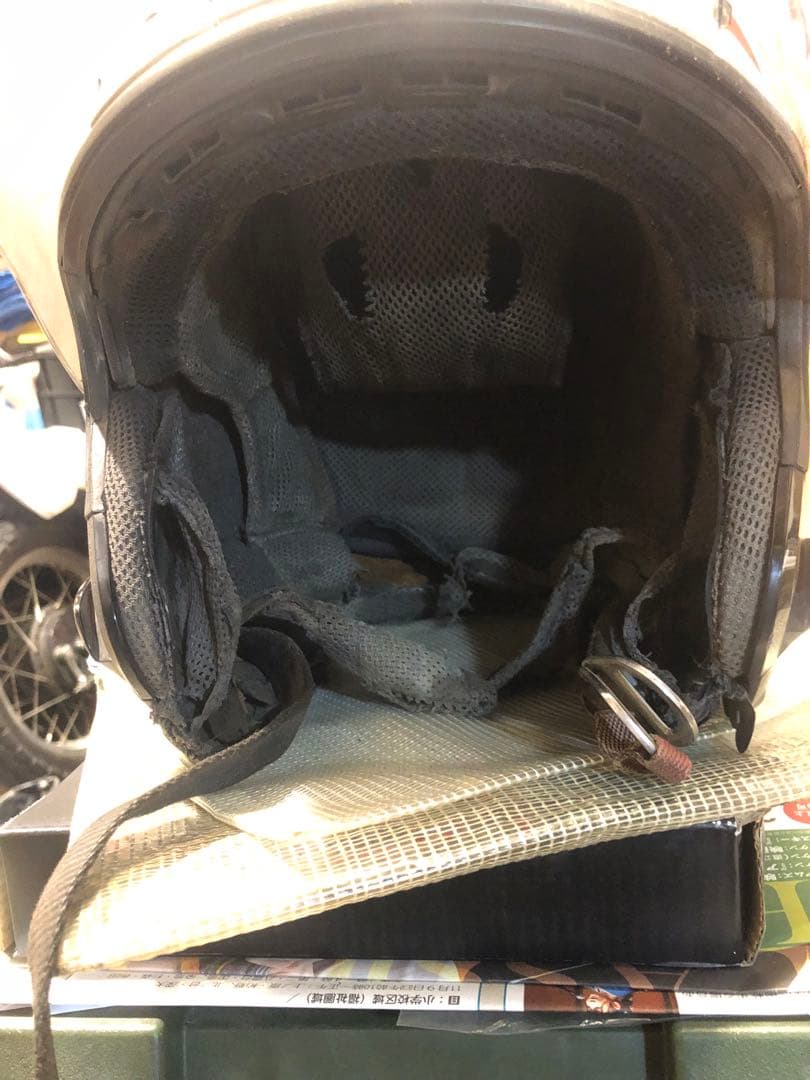 ジャンク SHOEI J forceⅢシルバー XL リペア前提 JフォースⅢ