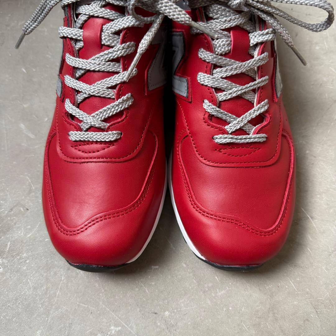 ニューバランス M576RED レッド 27.0cm US9 本革 イギリス製