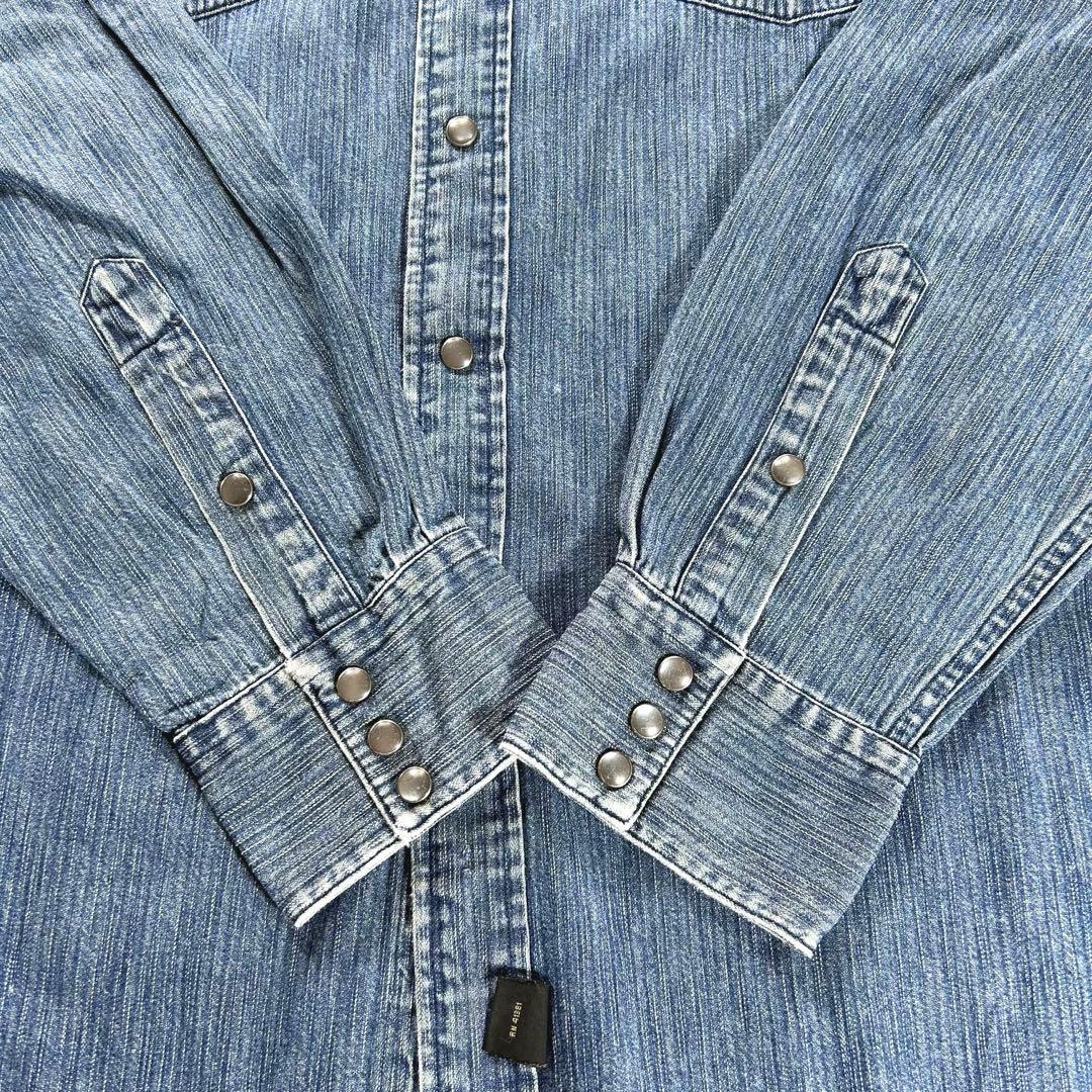 極美品✨RRL ウエスタンデニムシャツ XL ヴィンテージ デニム コンチョ
