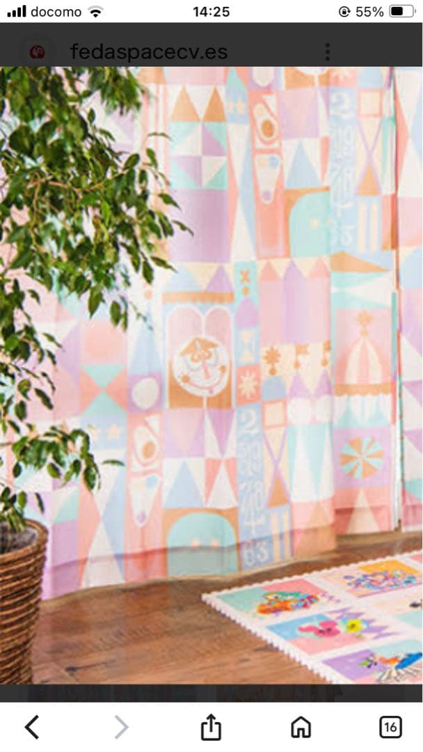 東京ディズニーリゾート限定♡イッツアスモールワールドカーテン♡新品