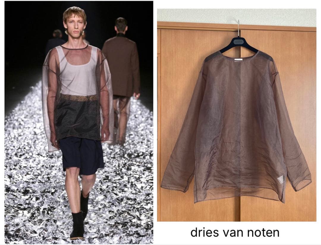 専用 超美品★ドリスヴァンノッテン 25ss ランウェイ着 シアーシャツ ドリス・ヴァン・ノッテン、“デザイナーが敬愛するデザイナー”最後の