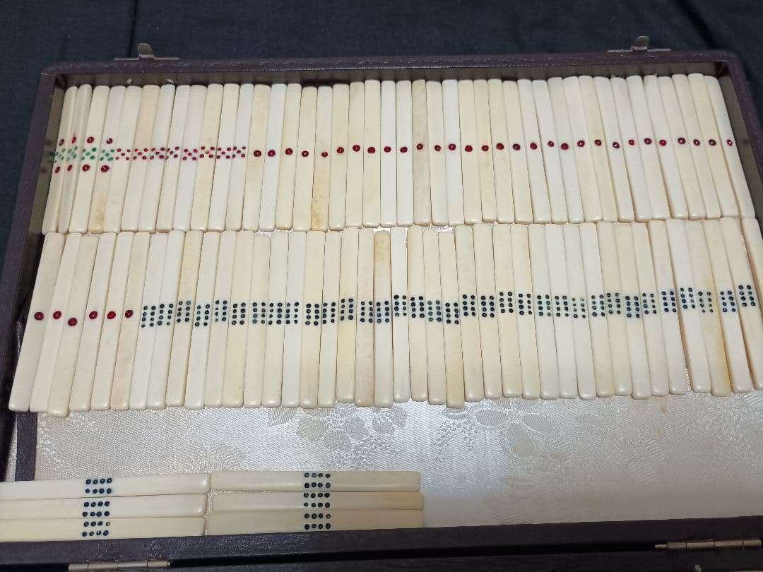 麻雀牌 セット 竹牌 手彫 最高級牌 天然素材 アンティーク レトロ