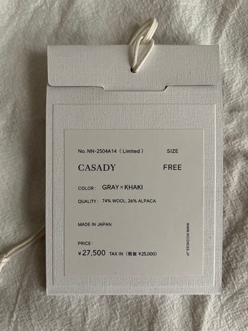 NICENESS CASADY KNIT FINGERLESS GLOVES - メルカリ