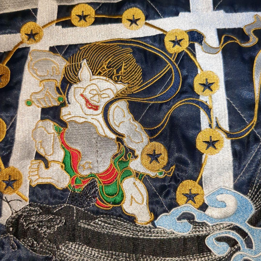 スカジャン Lサイズ 鹿島アントラーズ IN.FIGHT インファイト 刺繍