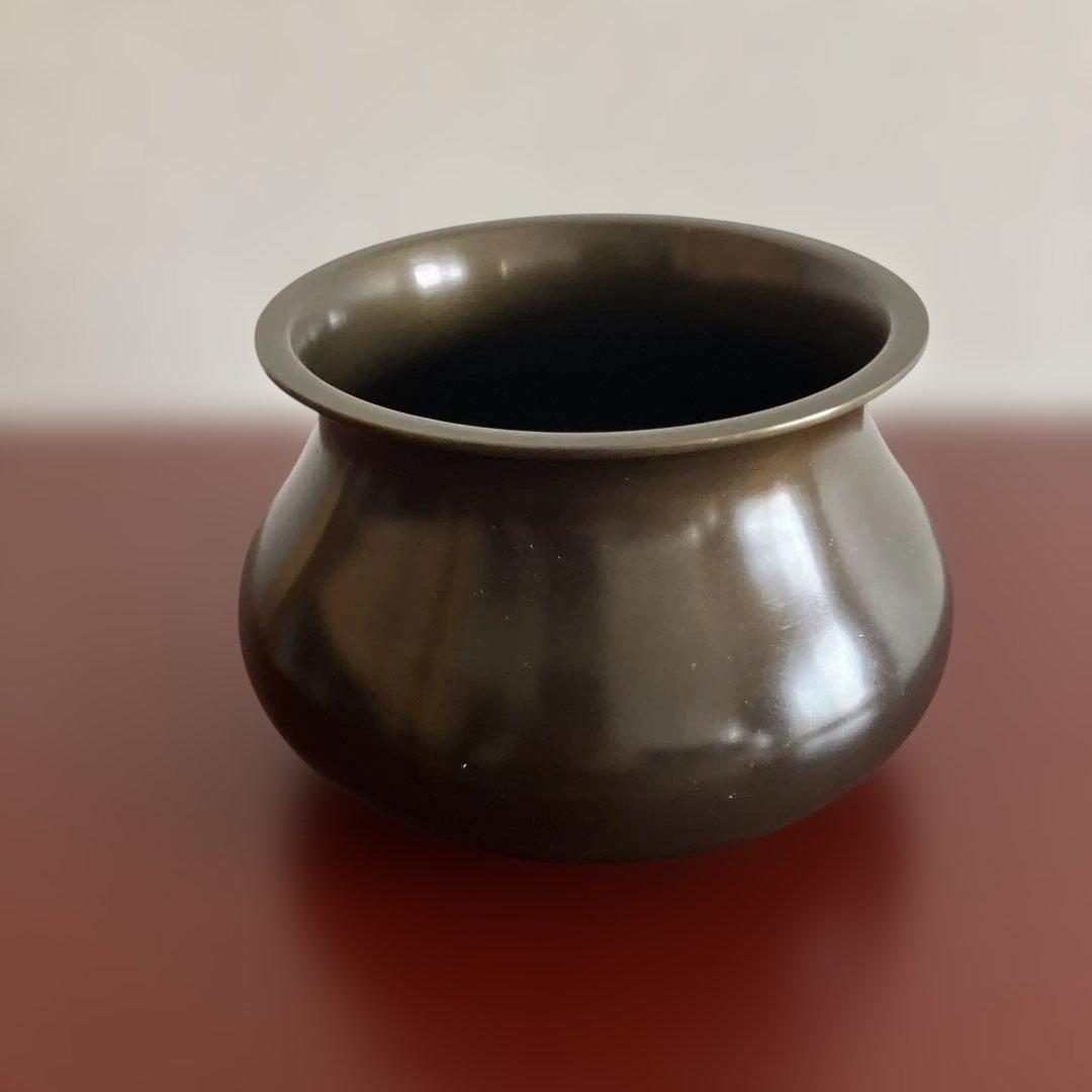 未使用品】【美品】建水 茶道 茶道具 高岡銅器 箱/説明書付き - メルカリ