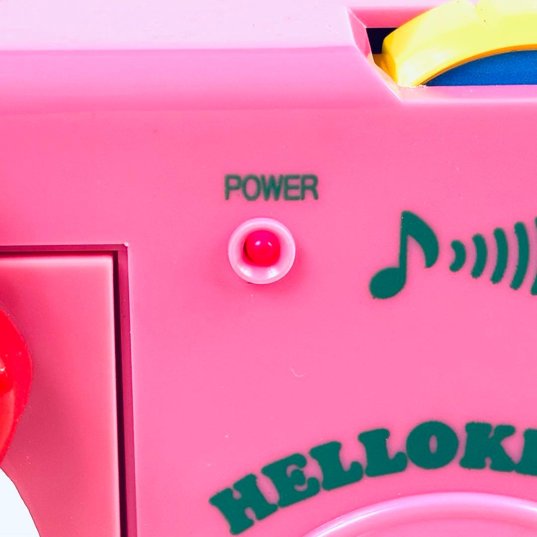 【動作確認済】ハローキティ　うたってカセットプレイヤー　カラオケマイク付き