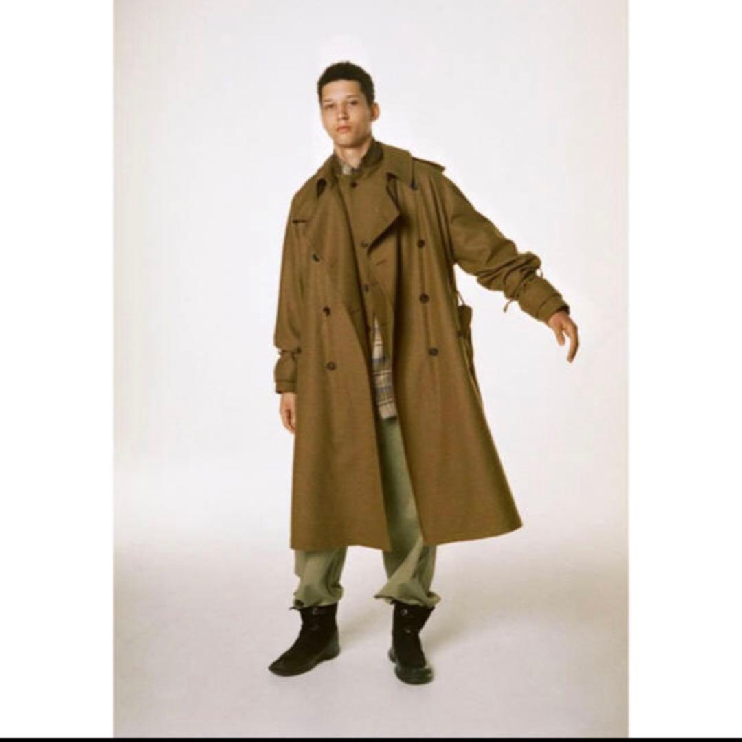 aularee 18aw ウールカシミヤトレンチコート - メルカリ
