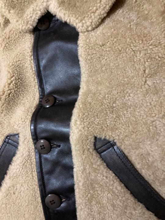 新品*RRL*シアリングレザー モト ジャケット*XS*グリズリージャケット