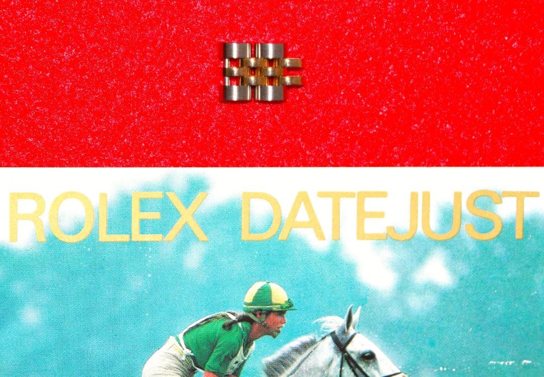 ロレックスデイトジャストのK18YG/SSコンビコマ（レディース用）２個 ロレックスデイトジャストのK18YG/SSコンビコマ（レディース用）2個