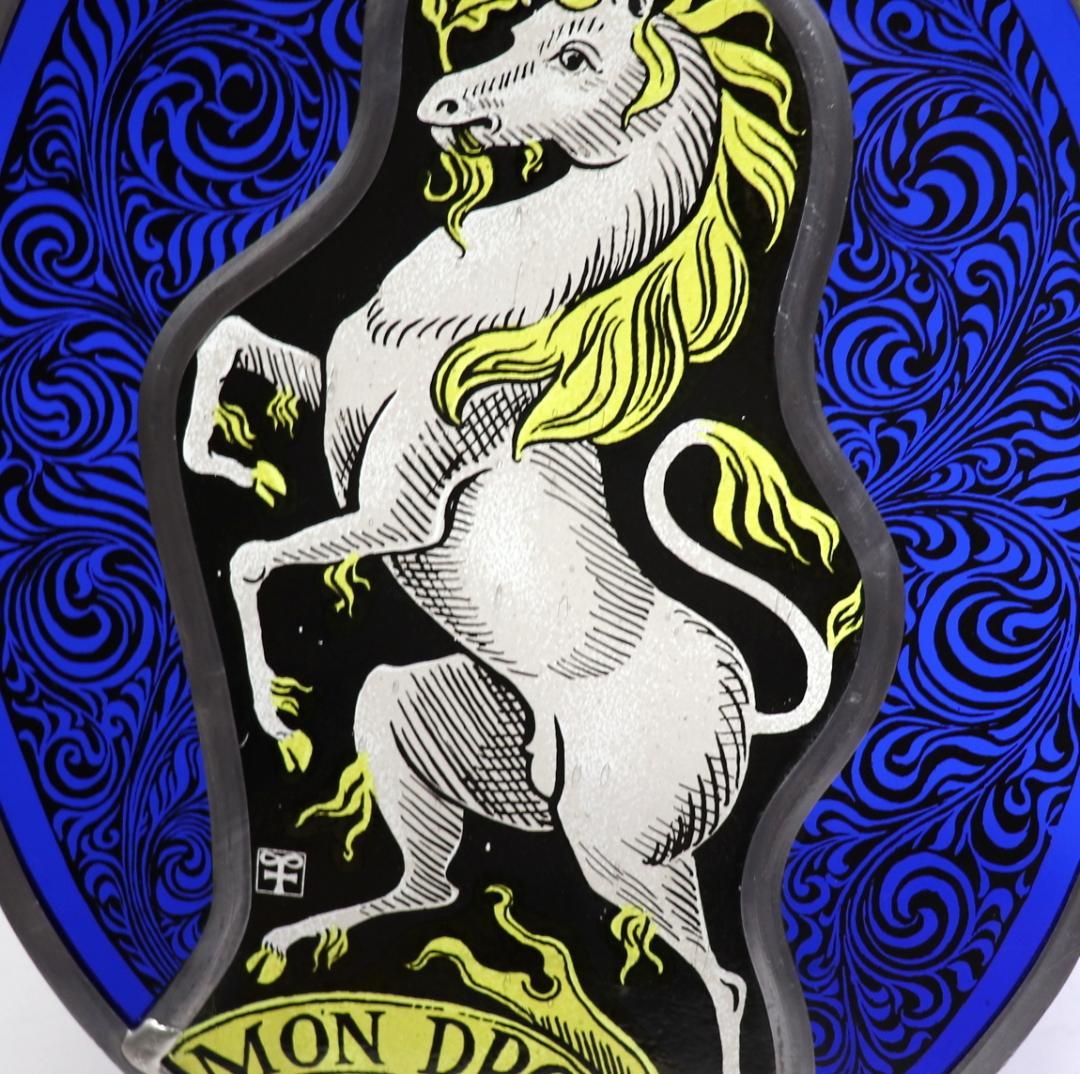 レア型 ユニコーン ヴィンテージ ステンドグラス スコットランド