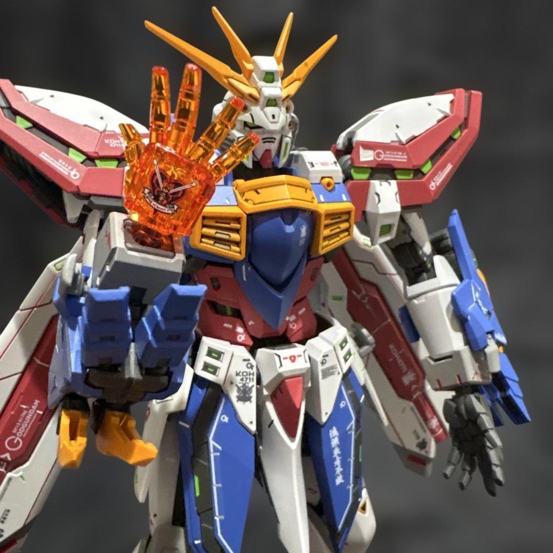 FAT CAT 1/100 拡大RG ゴッドガンダム　塗装完成品　海外製